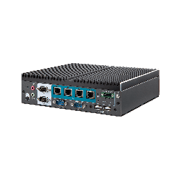 Fanless in-vehicle PC med 4x PoE+ 2.5GbE