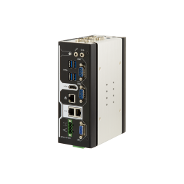 Fanless DIN-skinne Box PC med Atom x7 og PoE