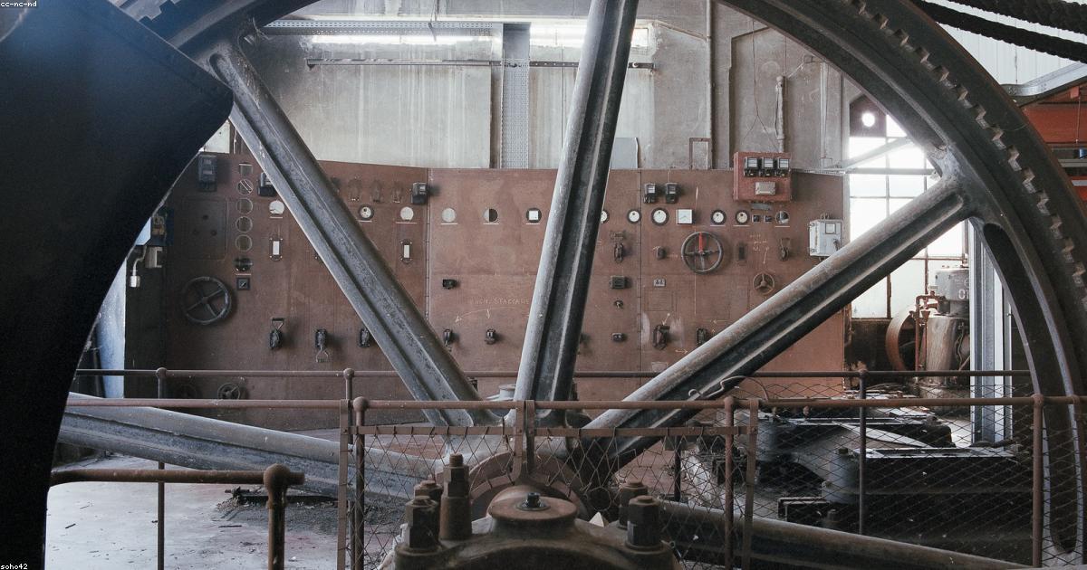Industrielt kontrolrum og styring